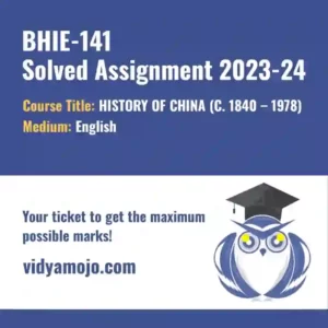 BHIE 141 Solved Assignment 2023-24