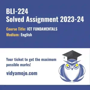 BLI 224 Solved Assignment 2023-24