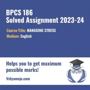 BPCS 186 Solved Assignment 2023-24