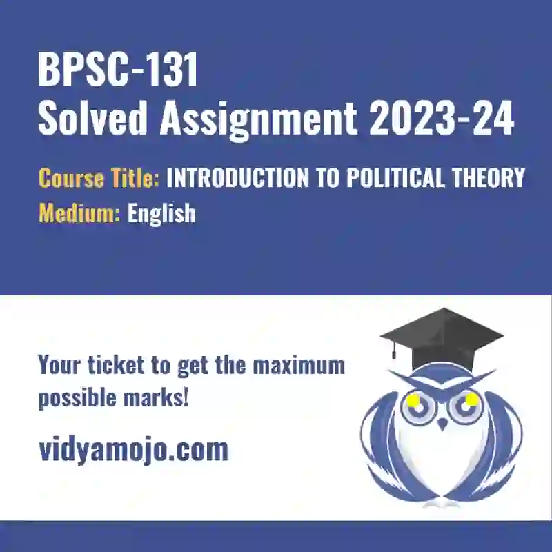 ignou solved assignment bpsc 131