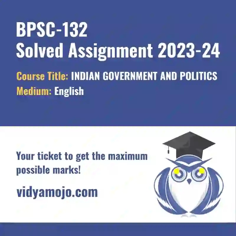 ignou solved assignment bpsc 132